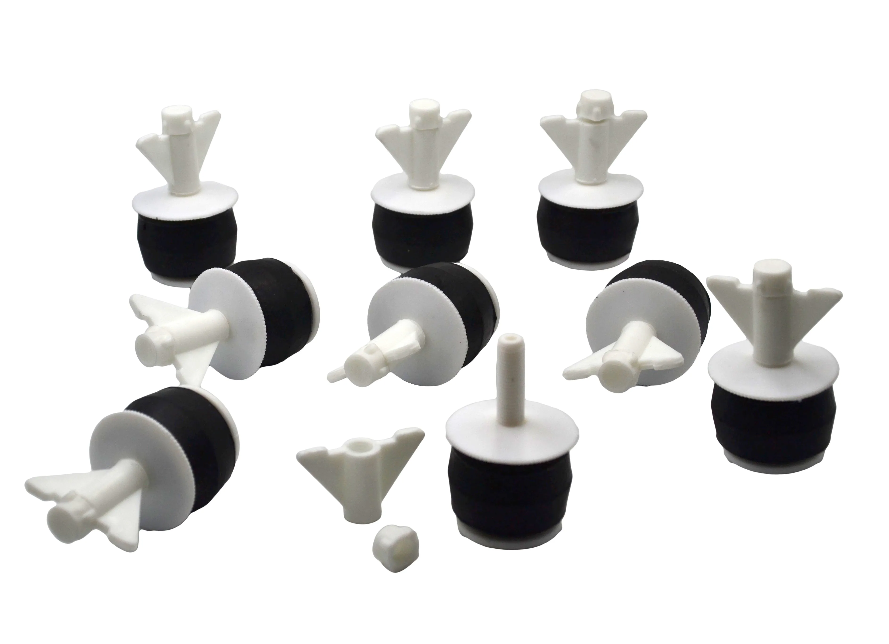 9x Nylon Mechanical Pipe Test Plug Bung with 10mm Bypass 36mm to 45mm