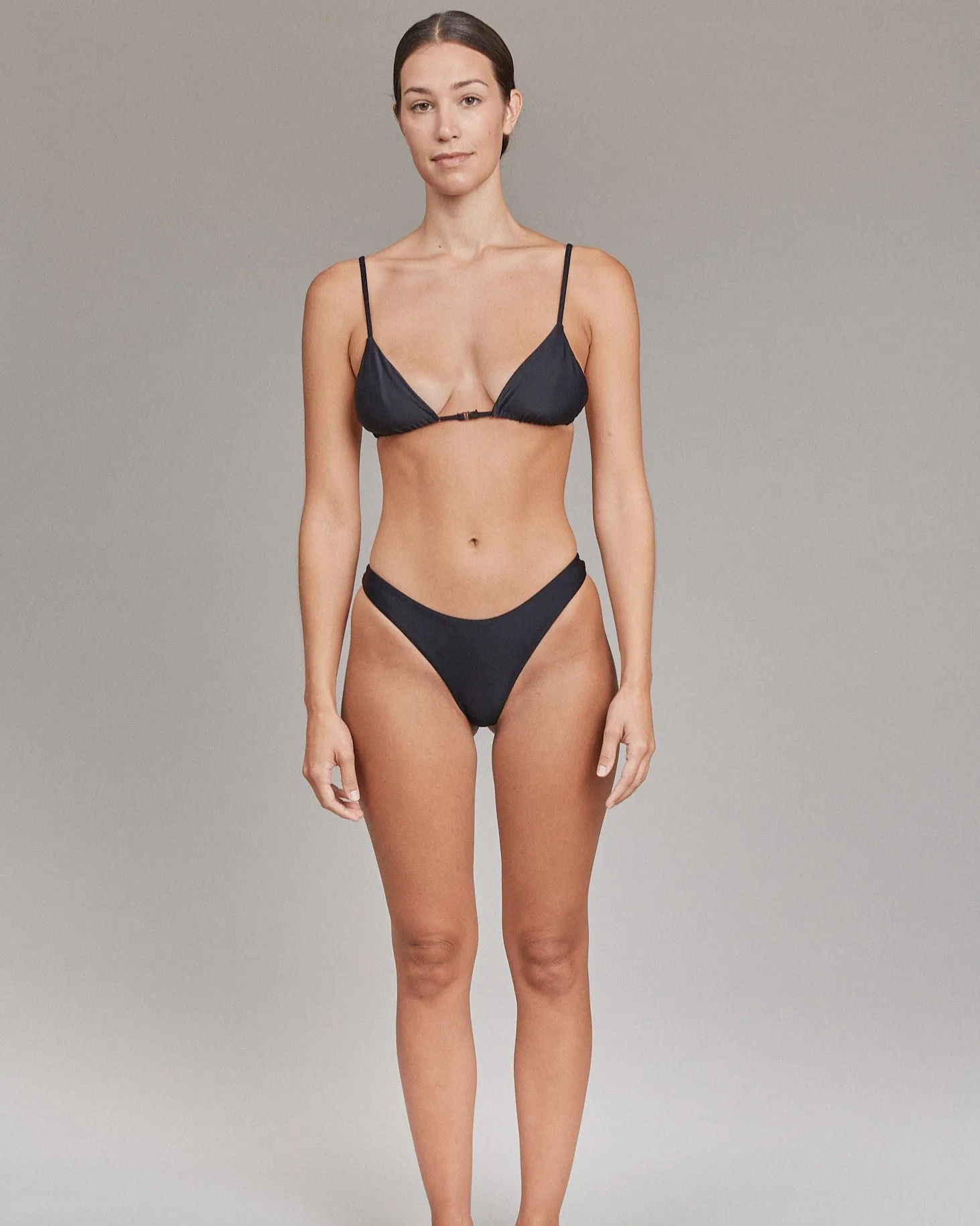 Acacia: Wren Triangle Bikini Top - Black