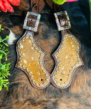 Acid Wash Cowhide Spur Straps *Womens