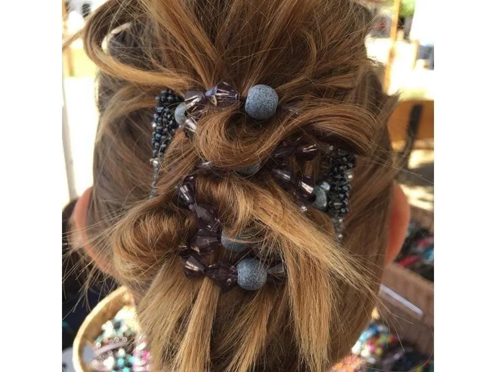 African Butterfly Wire Hair Clip - 7 Tong 555