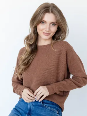 Allie Rose Waffle Texture Sweater
