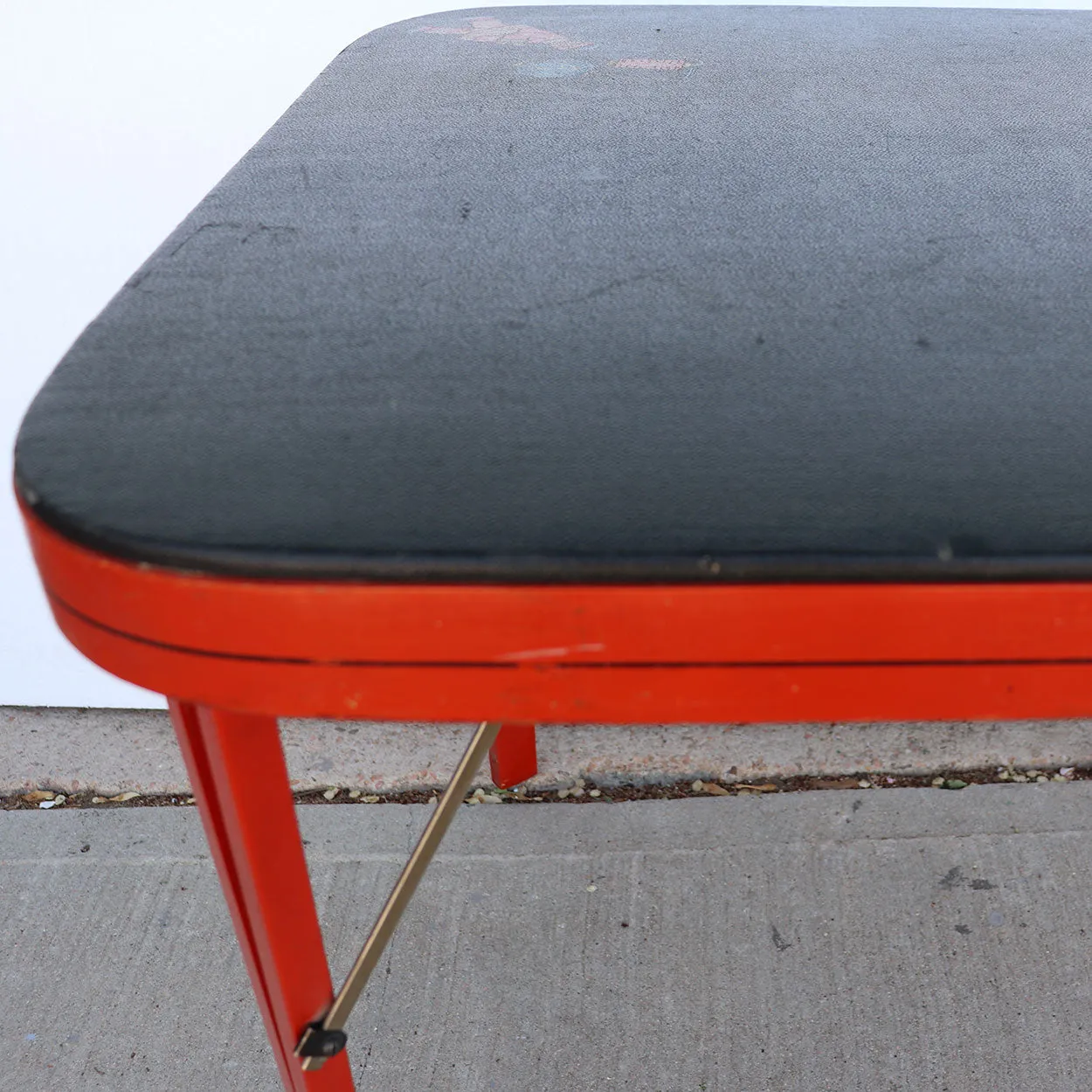 American Louis Rastetter Painted Wood Mahjong/Games Table, 4 Chairs, Games