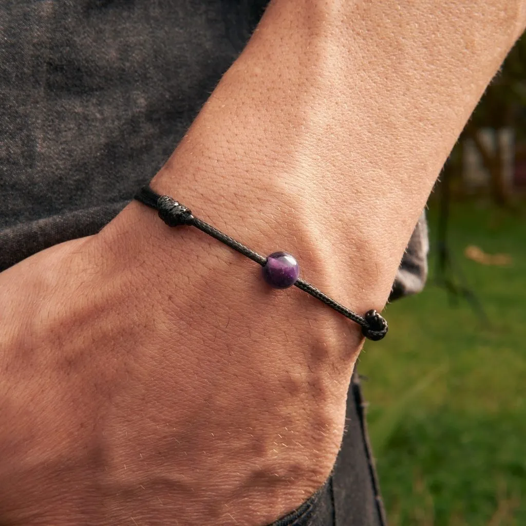 Amethyst Beaded Bracelet