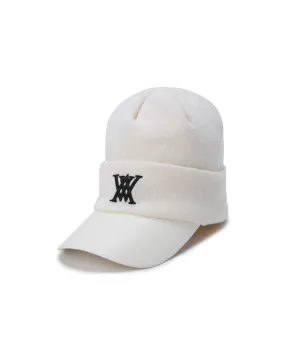 ANEW Golf: Men's Simple Wool Knit Cap - White
