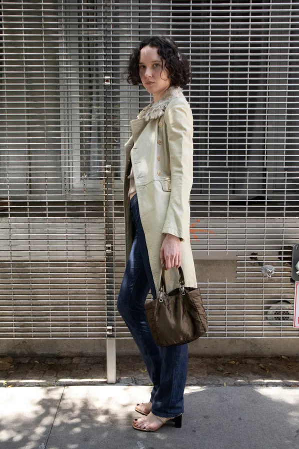 ANN DEMEULEMEESTER LEATHER COAT