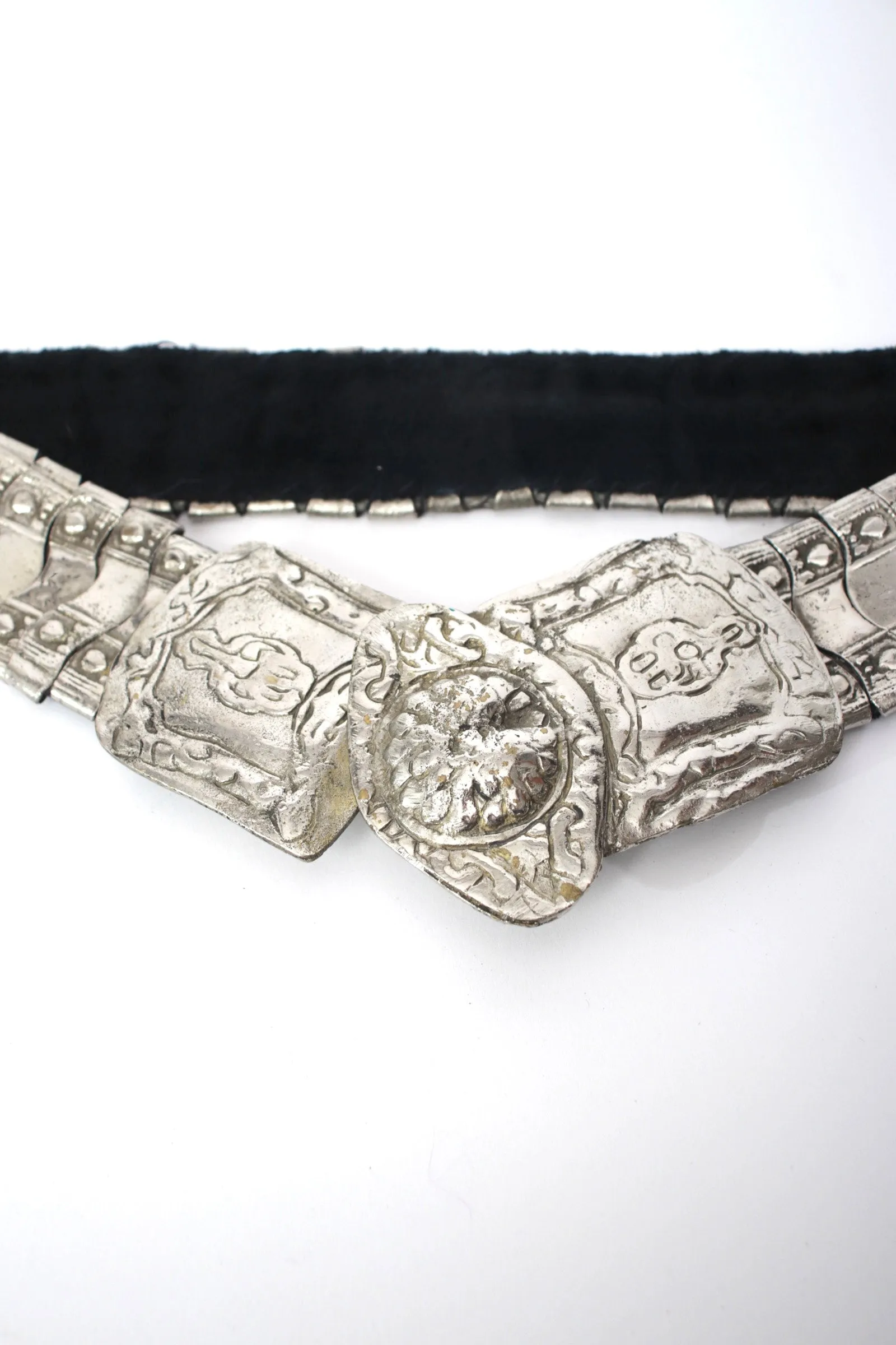 Antique Hand Wrought Brass Belt