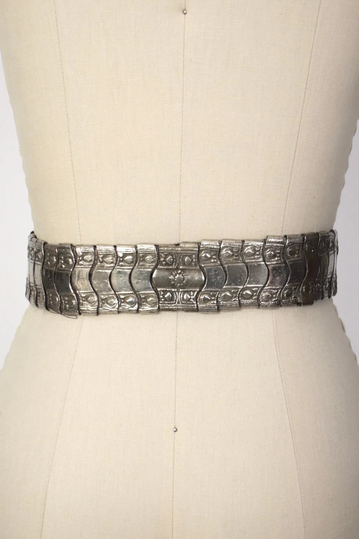 Antique Hand Wrought Brass Belt