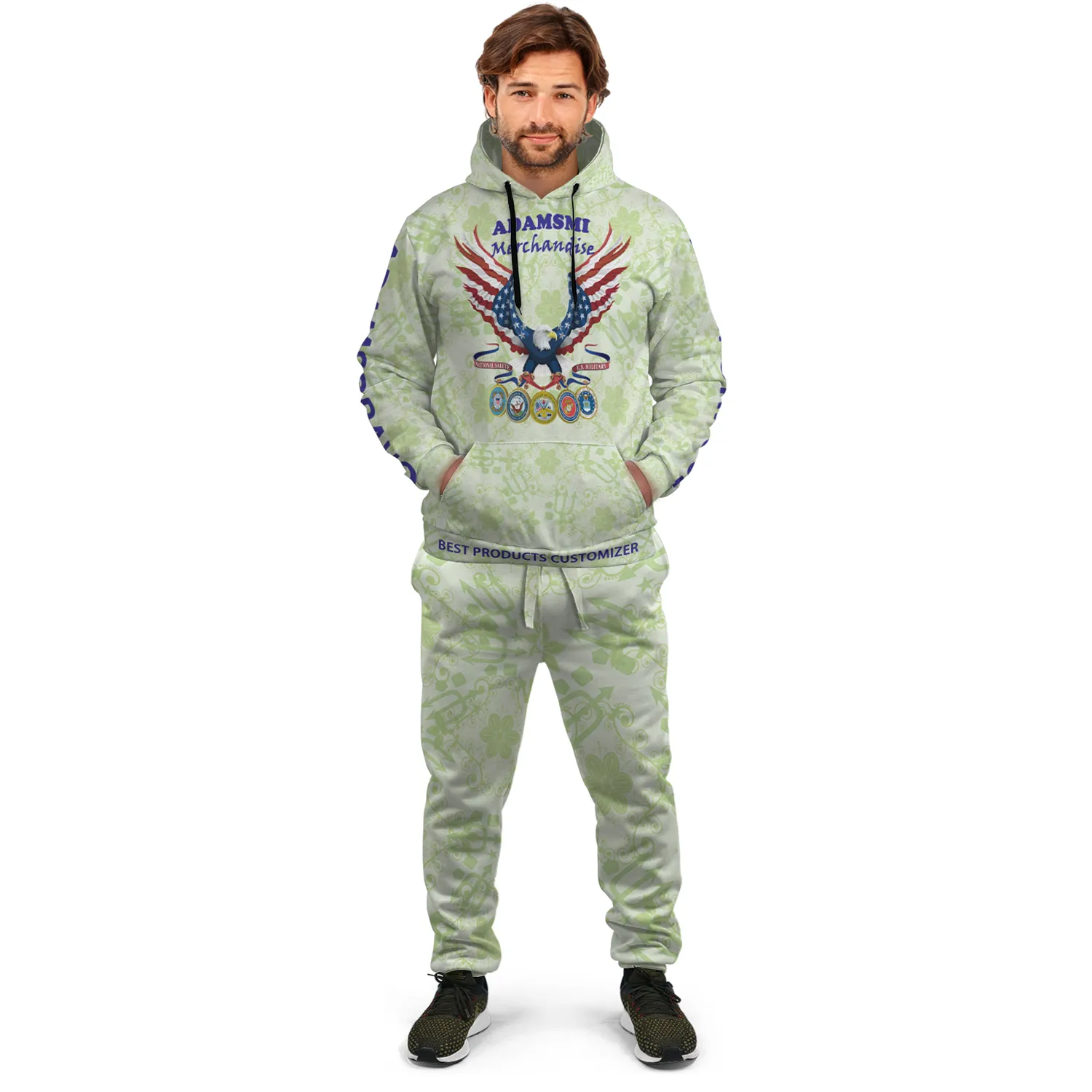 AOP Front Pocket Hoodie