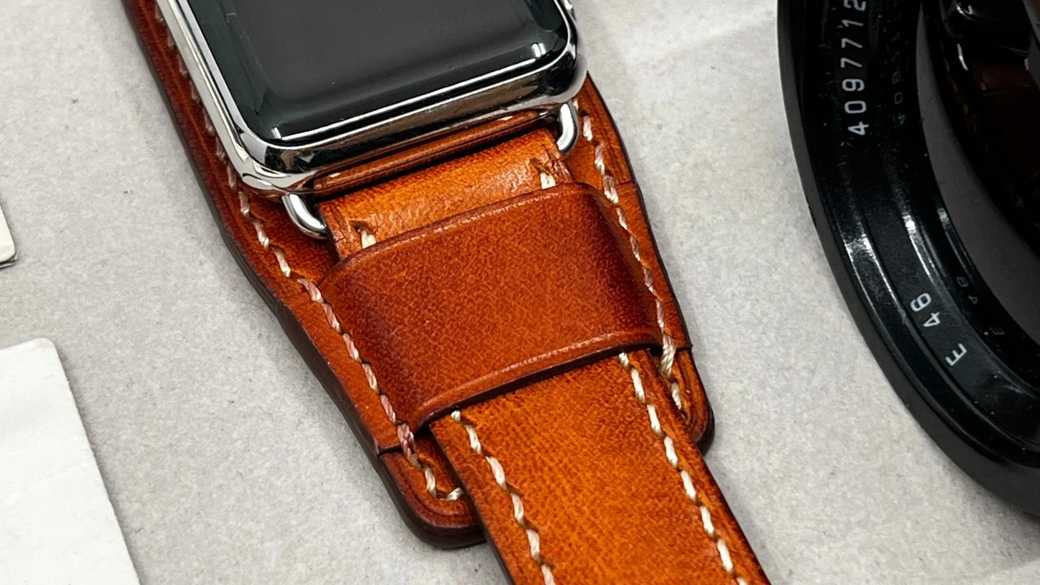 Apple Watch Band in Bund Strap, Apple Watch Ultra 49mm 41mm, Vintage Brown Aged Leather Apple Watch Band Women
