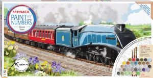 Art Maker Paint by Number Canvas Steam Train
