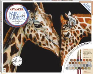 Art Maker Paint by Numbers Canvas Giraffes
