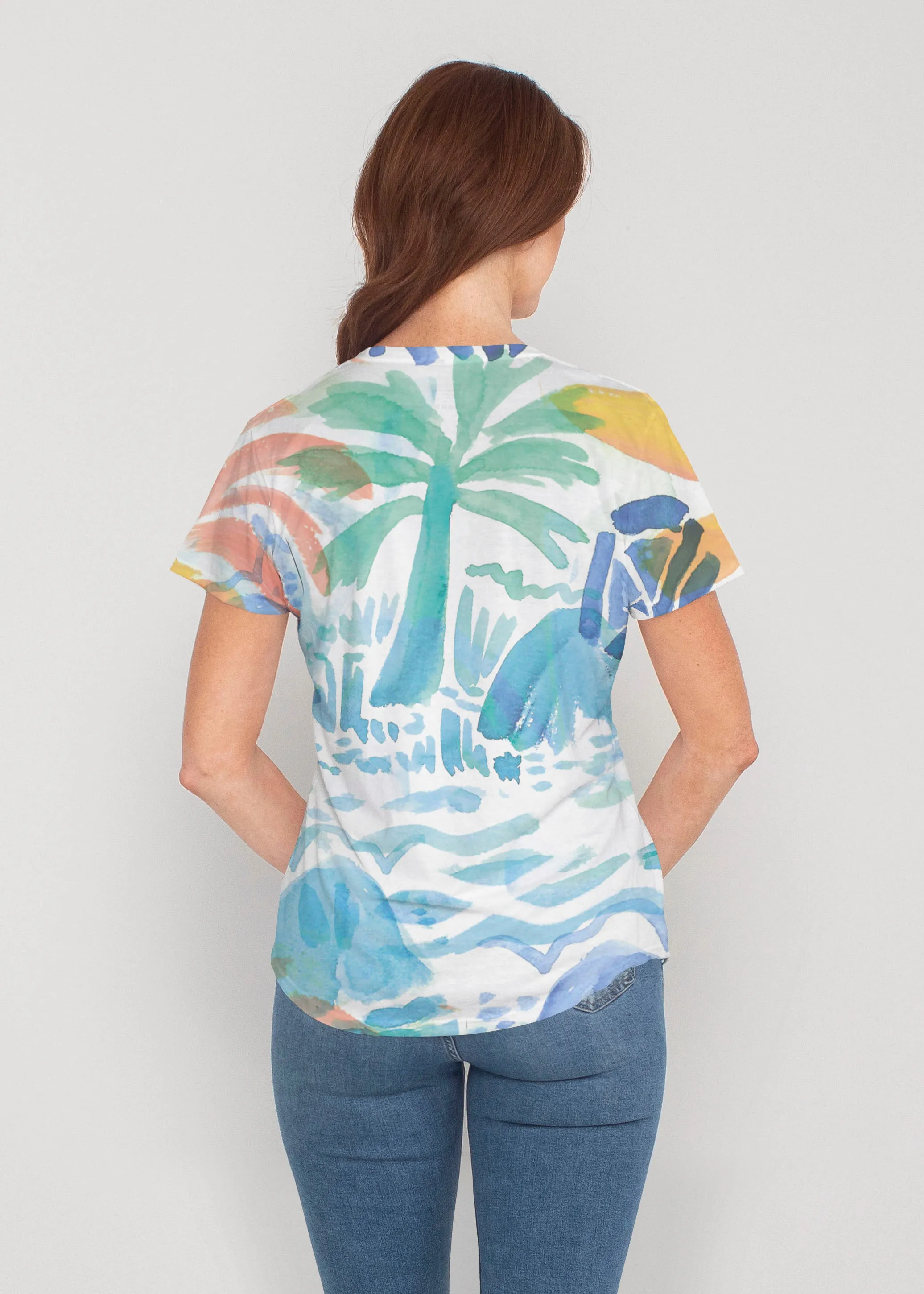 Bahama Mama (17256) ~ Contoured Tri-Blend Scoop Tee