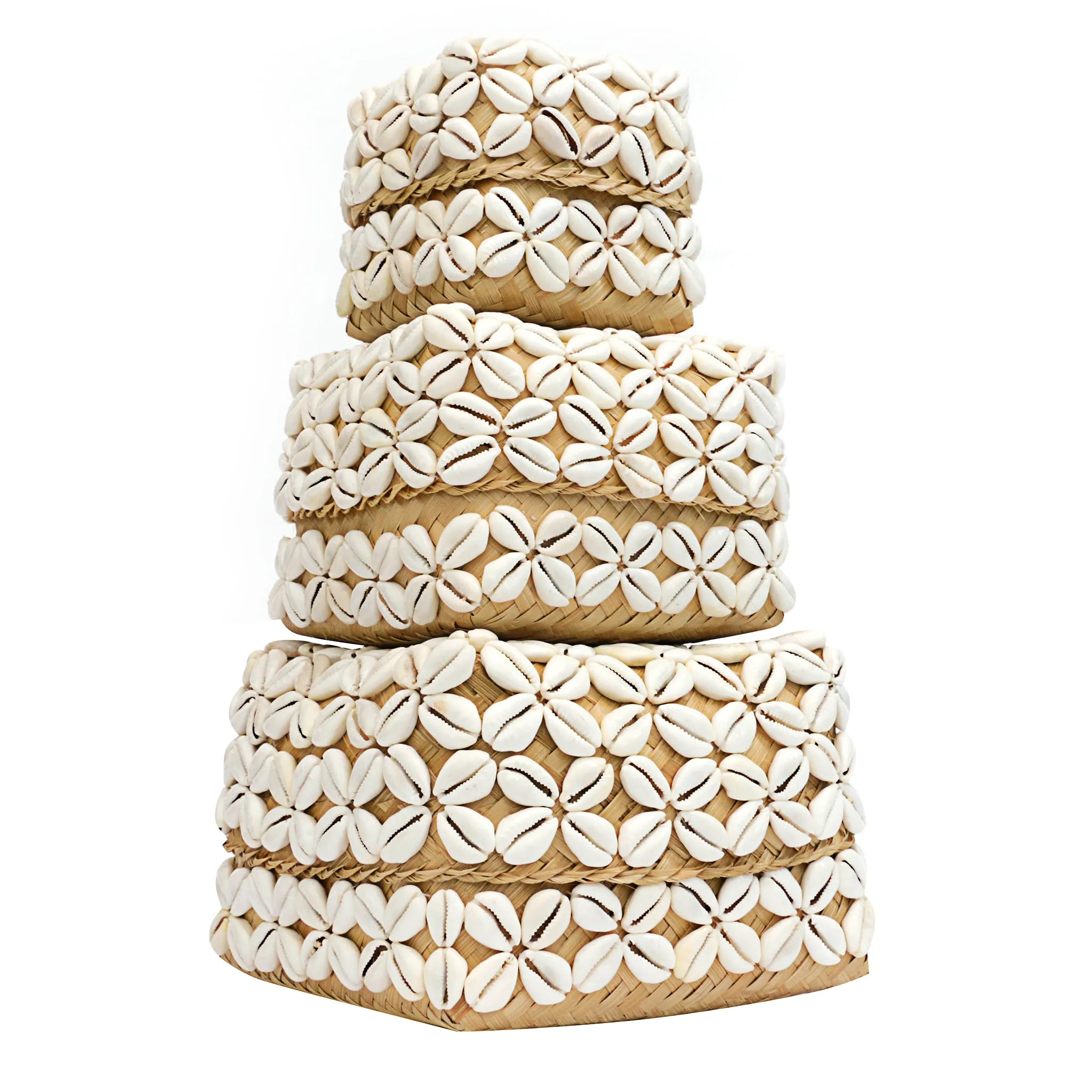 Bali Decorative Cowrie Shell Beaded Box