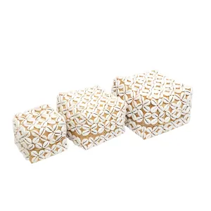 Bali Decorative Cowrie Shell Beaded Box