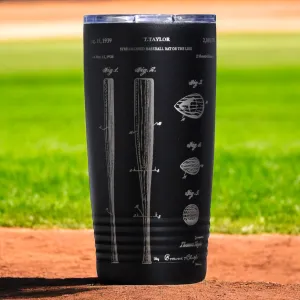 Baseball Bat Patent Tumbler