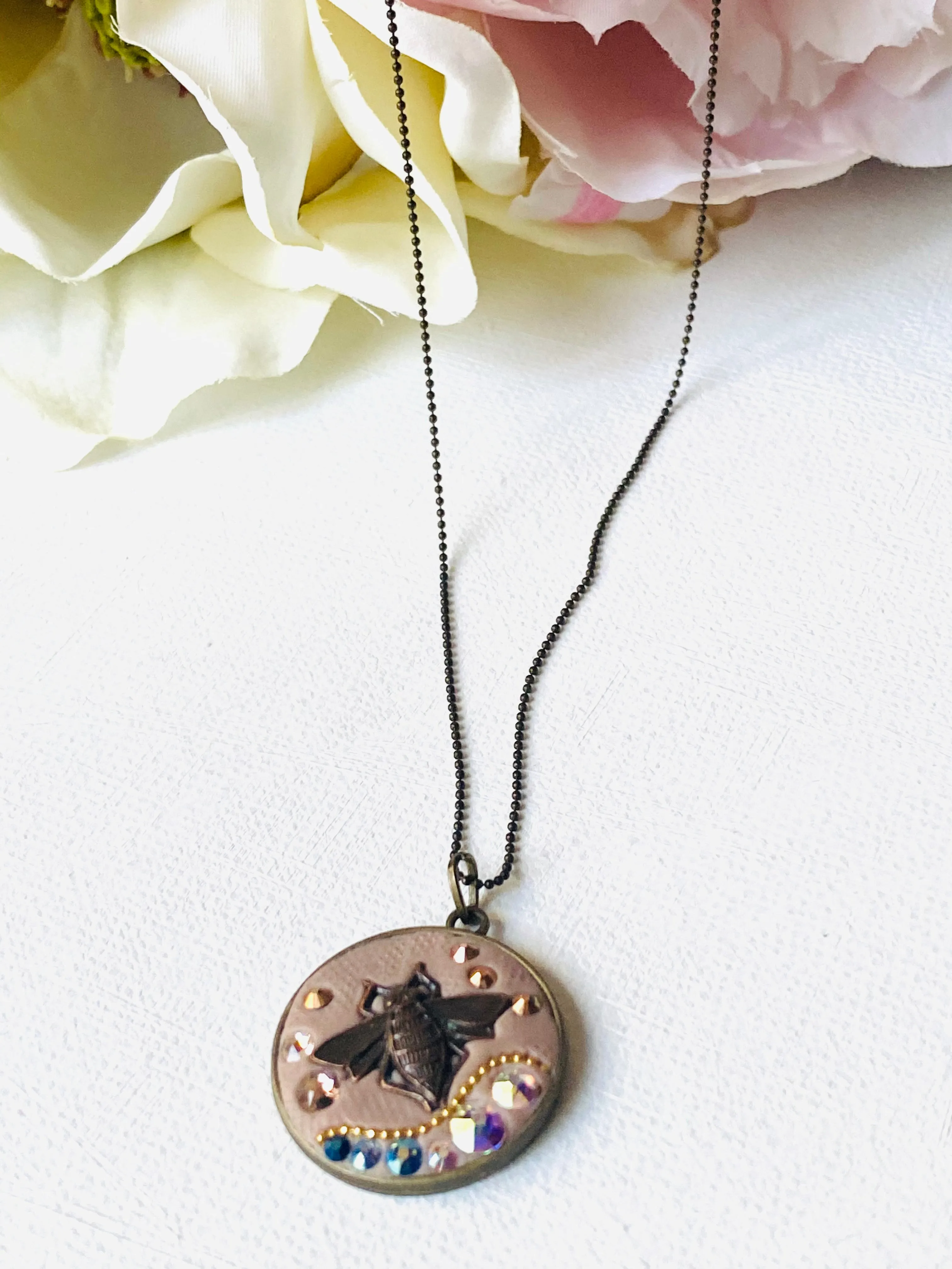 Bee Necklace, Copper Bee Necklace