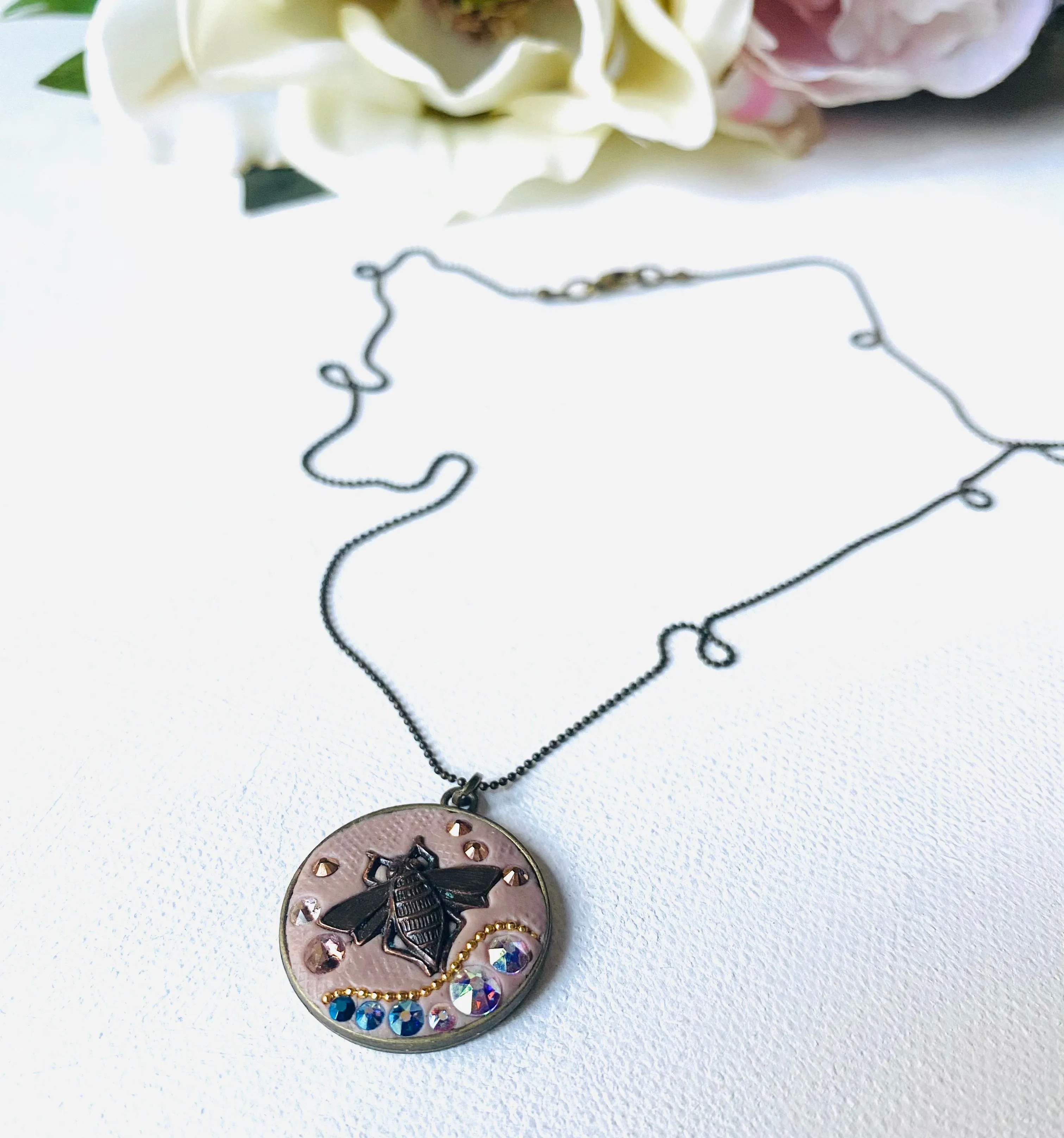 Bee Necklace, Copper Bee Necklace