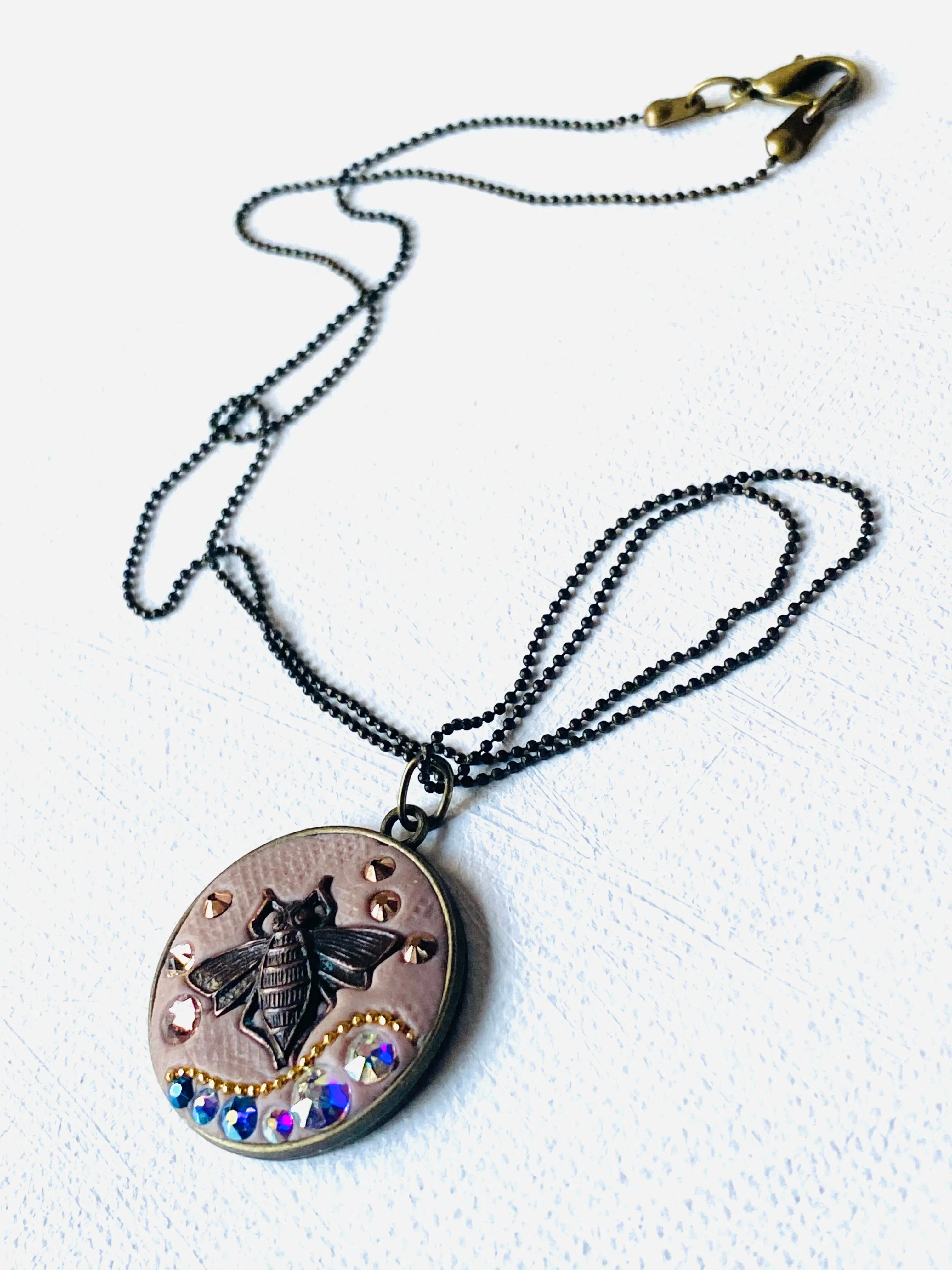 Bee Necklace, Copper Bee Necklace
