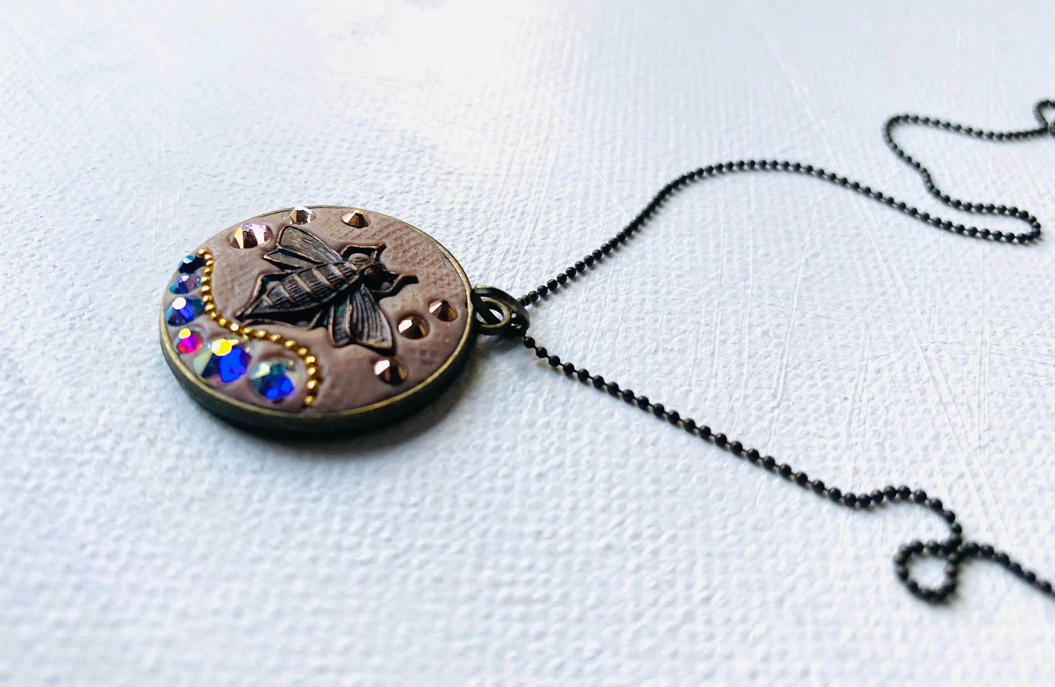 Bee Necklace, Copper Bee Necklace