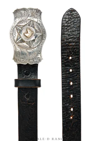 Belt, A Buckle, Western, Horse Profile, Hallmark, Vintage late ‘40s, 659