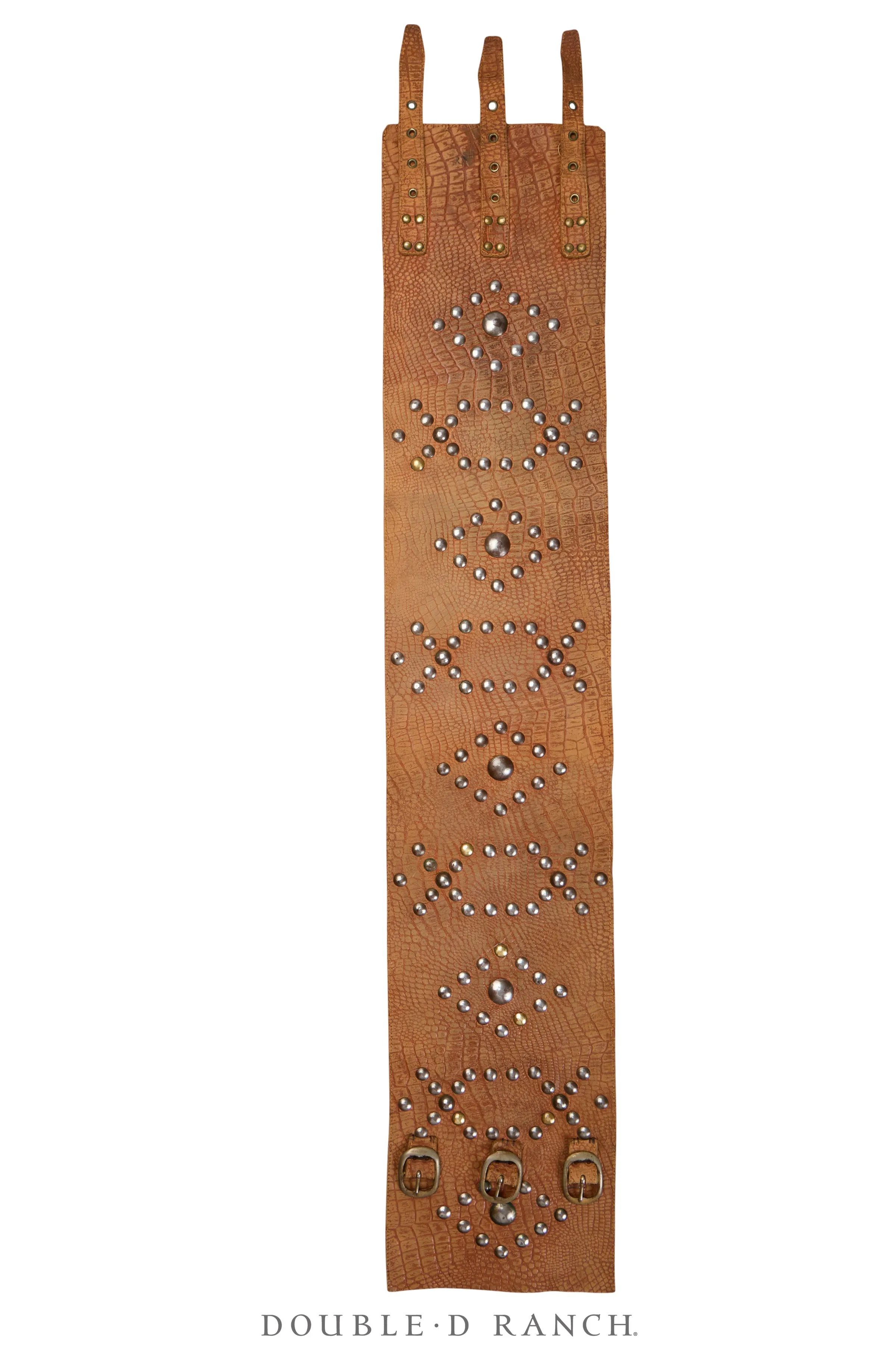 Belt, A Vintage, Bronc, Studs, Diamonds & X's, Vintage, Early 29th Century, 464