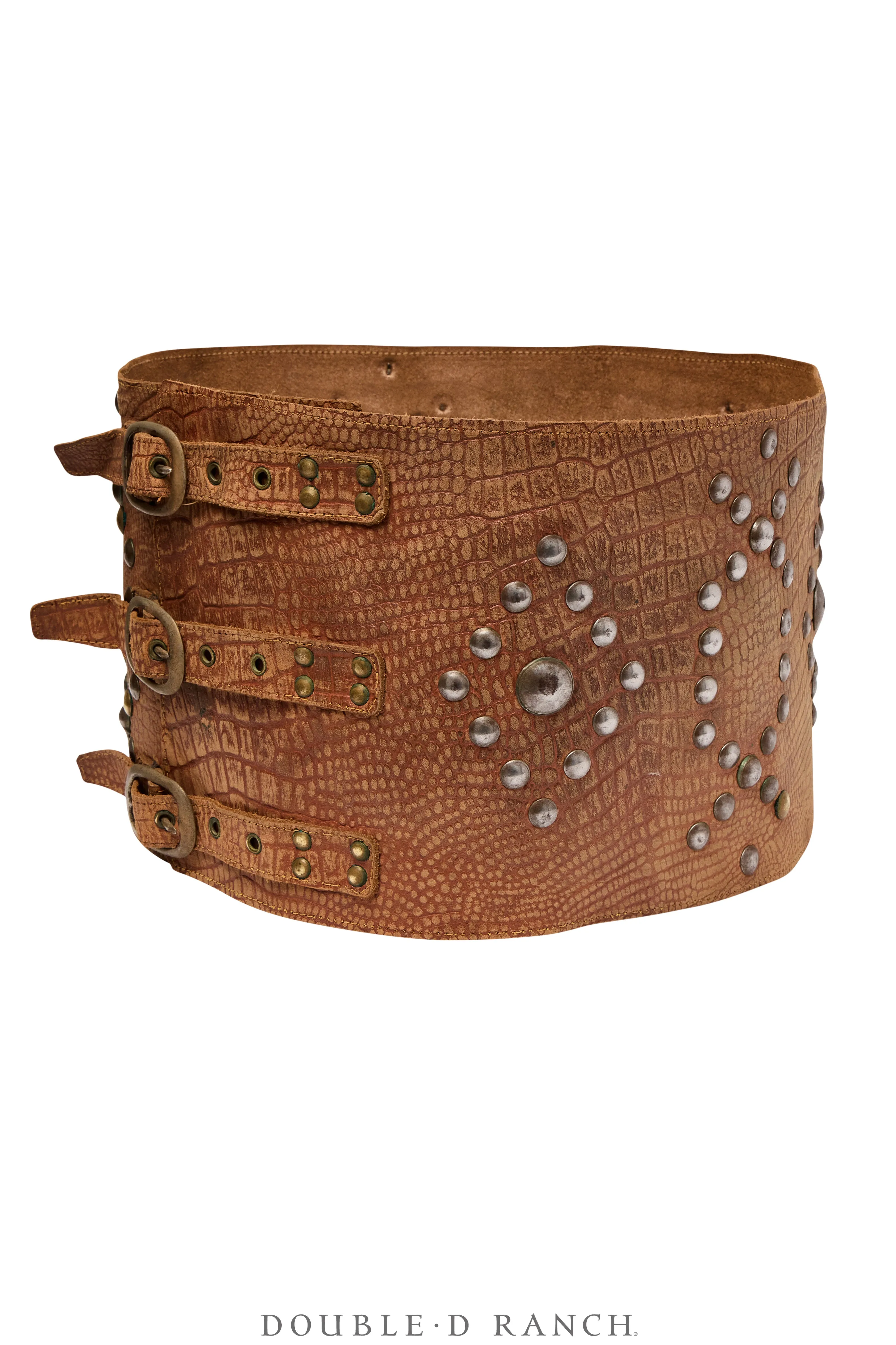 Belt, A Vintage, Bronc, Studs, Diamonds & X's, Vintage, Early 29th Century, 464