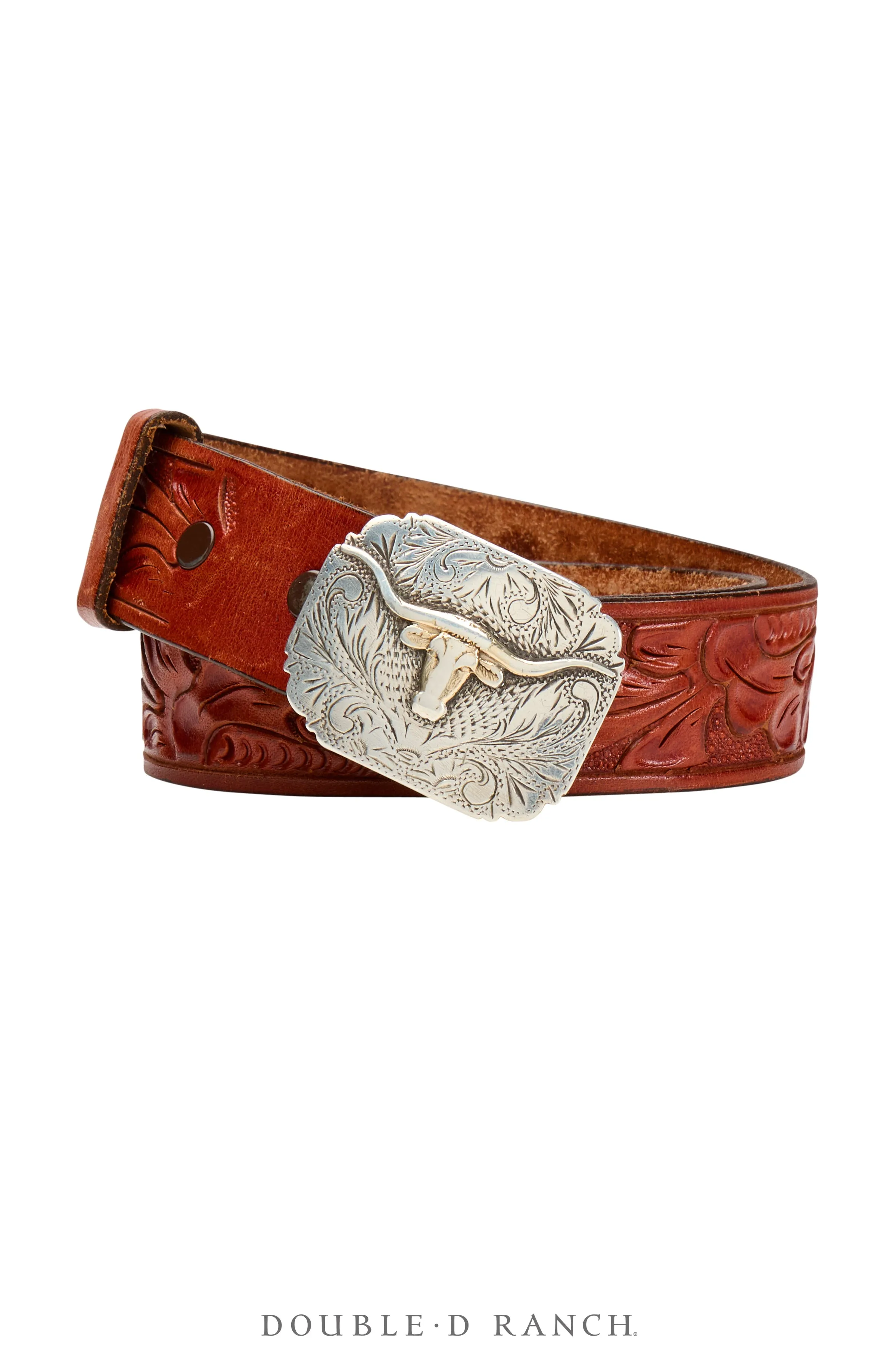 Belt, A Vintage, Buckle, Western, Longhorn, Keyston Hallmark, Vintage, 667