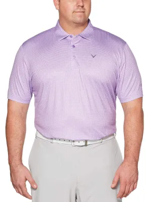 Big & Tall Houndstooth Printed Polo