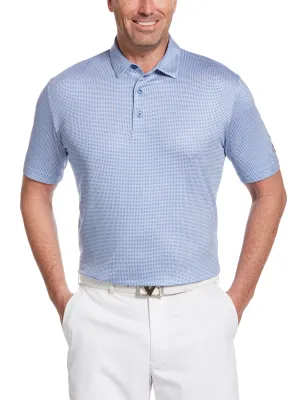 Big & Tall Printed Gingham Polo
