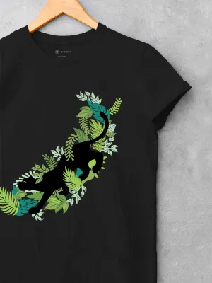Black Panther's Forest  | Printed  T shirt