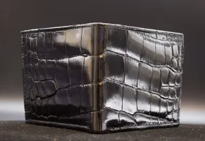 Black "Classic Billfold" Alligator Wallet