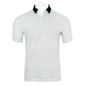 'Black Stripe' Four Button Golf Shirt