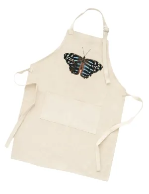 Blue Butterfly Apron, College Student Gift, Mother's Day Gift,Christmas Gift