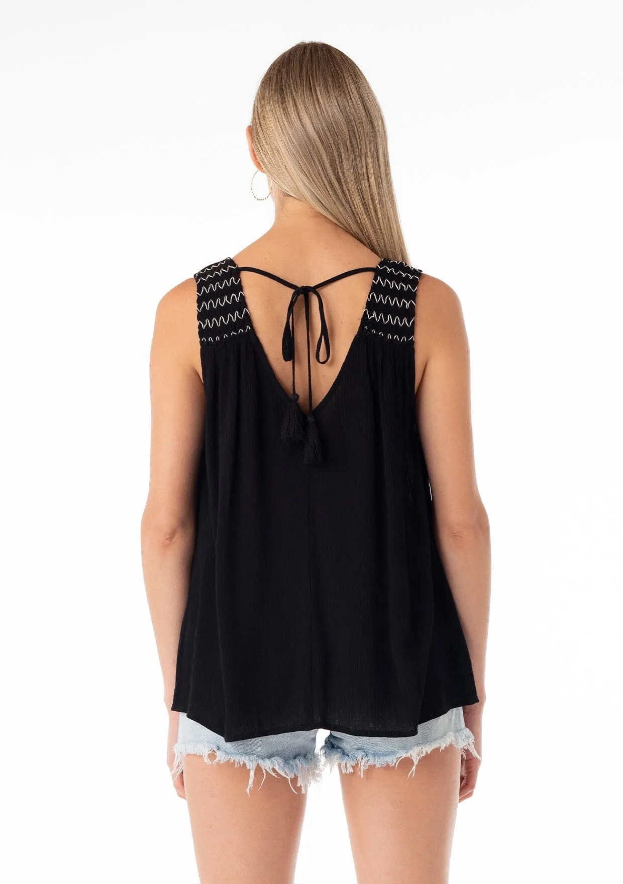 Bodhi Embroidered Tank Top