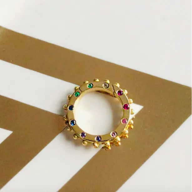 BOHEME DIAMOND CLICKER CHARM RING In Stock