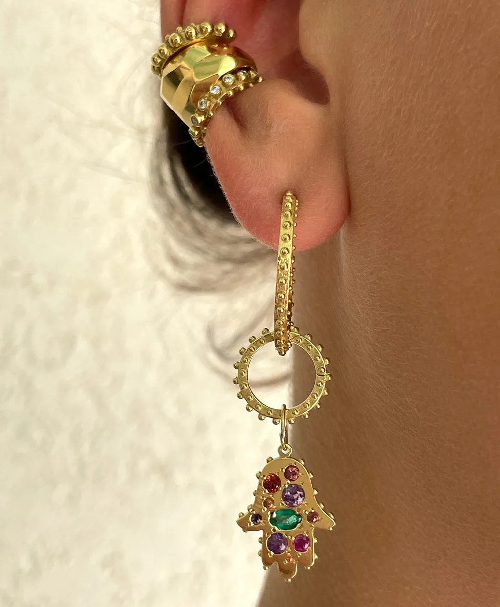 BOHEME SMALL CLICKER CHARM RING 18KR rts