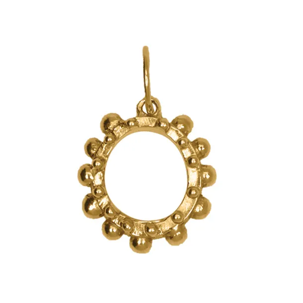 BOHEME SOLID GOLD INITIAL CHARM