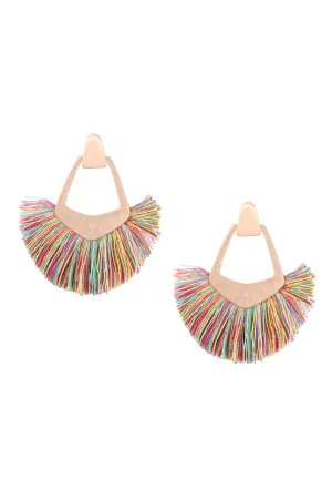 BOHEMIAN INSPIRED TASSEL DANGLE EARRINGS
