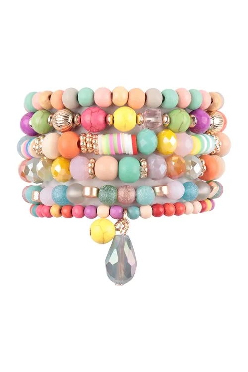 Bohemian Mix Bead Multi Layer Versatile Statement Bracelets