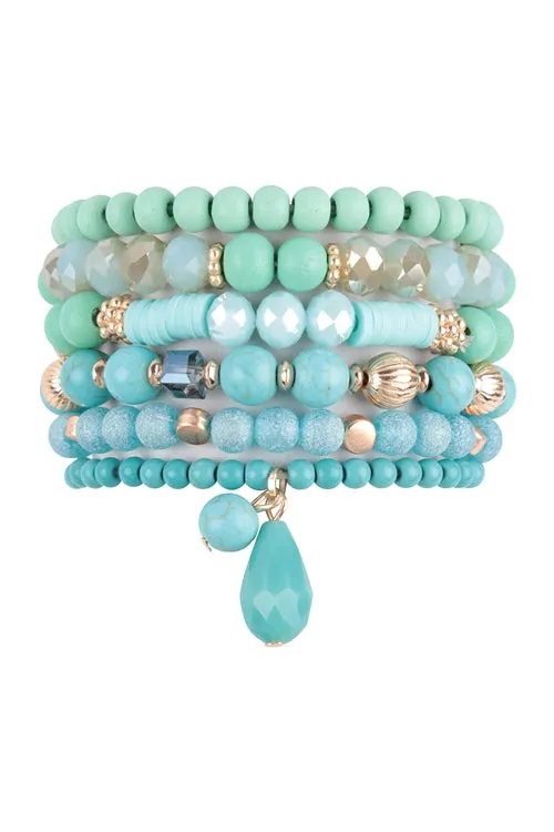 Bohemian Mix Bead Multi Layer Versatile Statement Bracelets