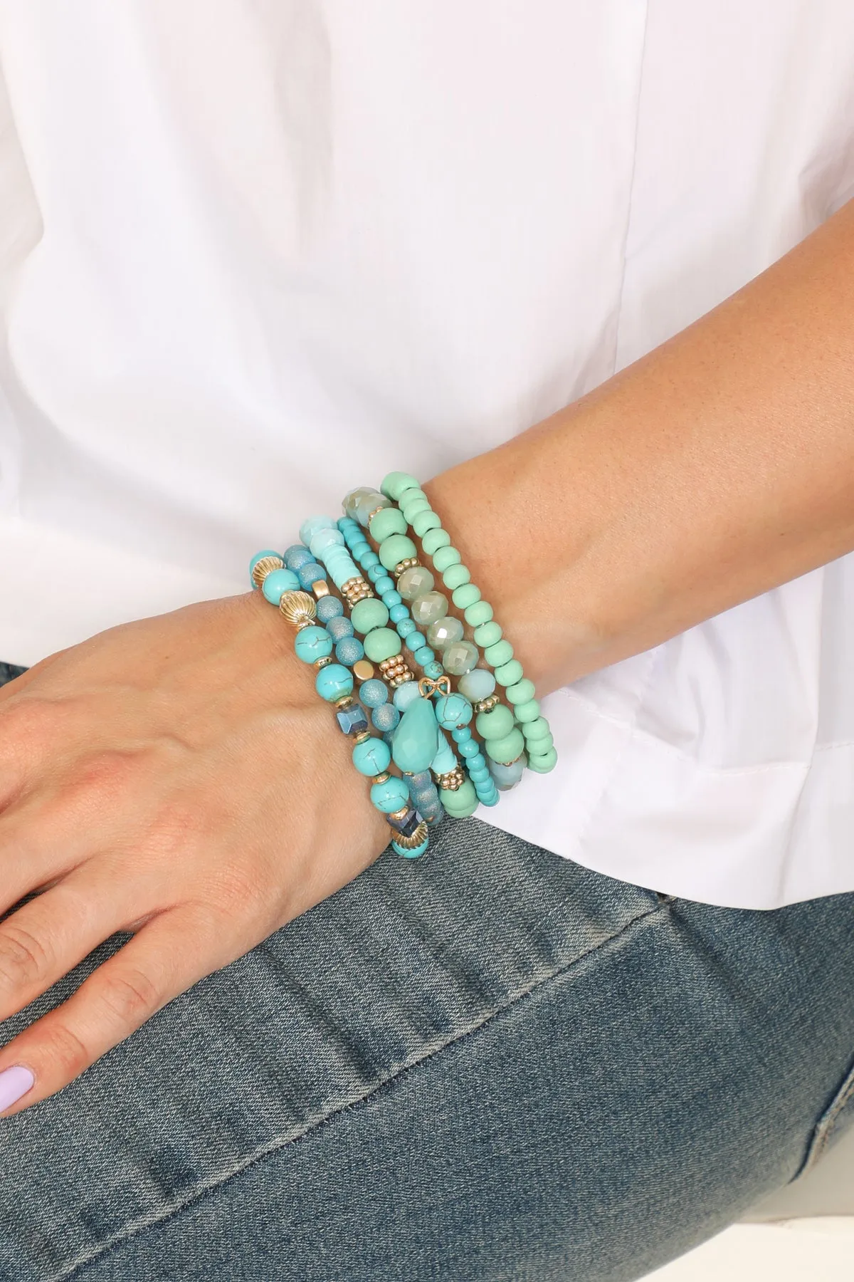 Bohemian Mix Bead Multi Layer Versatile Statement Bracelets