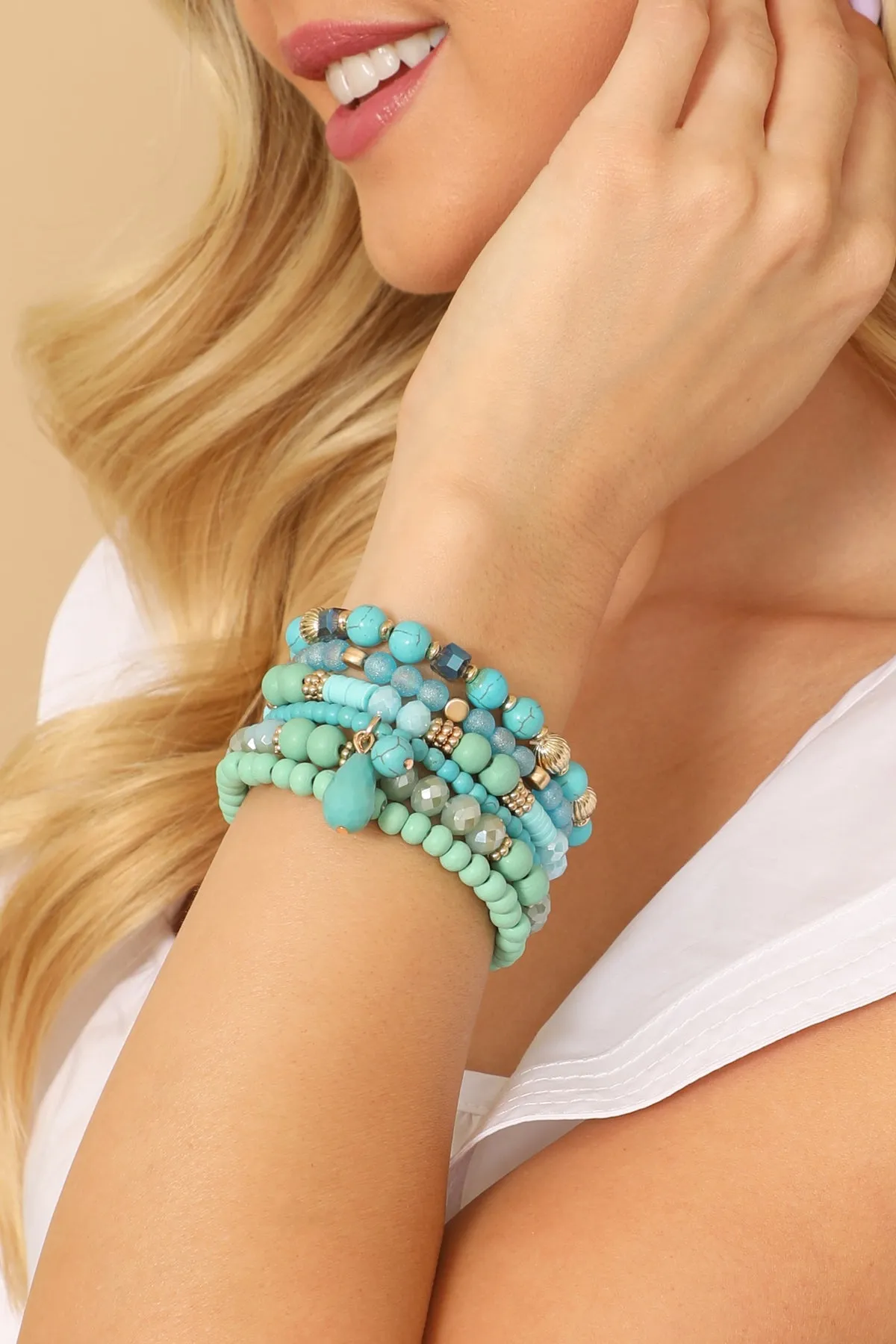 Bohemian Mix Bead Multi Layer Versatile Statement Bracelets