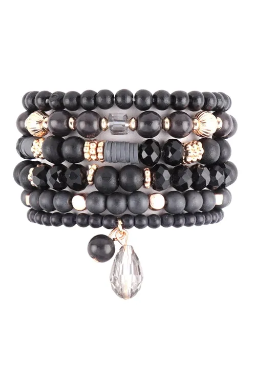 Bohemian Mix Bead Multi Layer Versatile Statement Bracelets