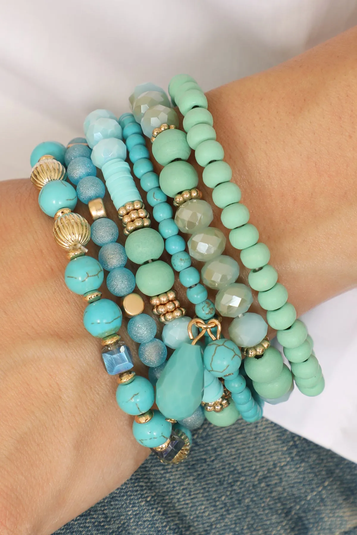 Bohemian Mix Bead Multi Layer Versatile Statement Bracelets