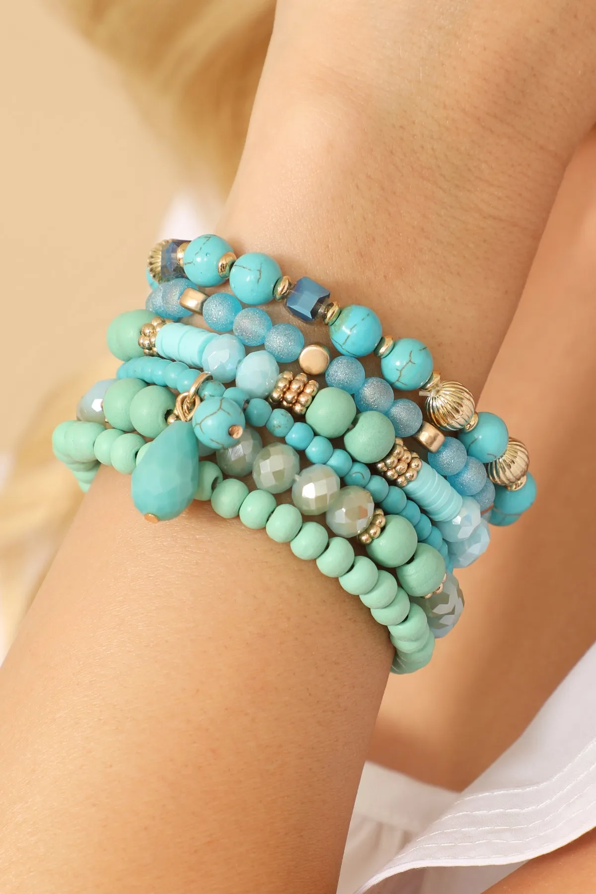 Bohemian Mix Bead Multi Layer Versatile Statement Bracelets