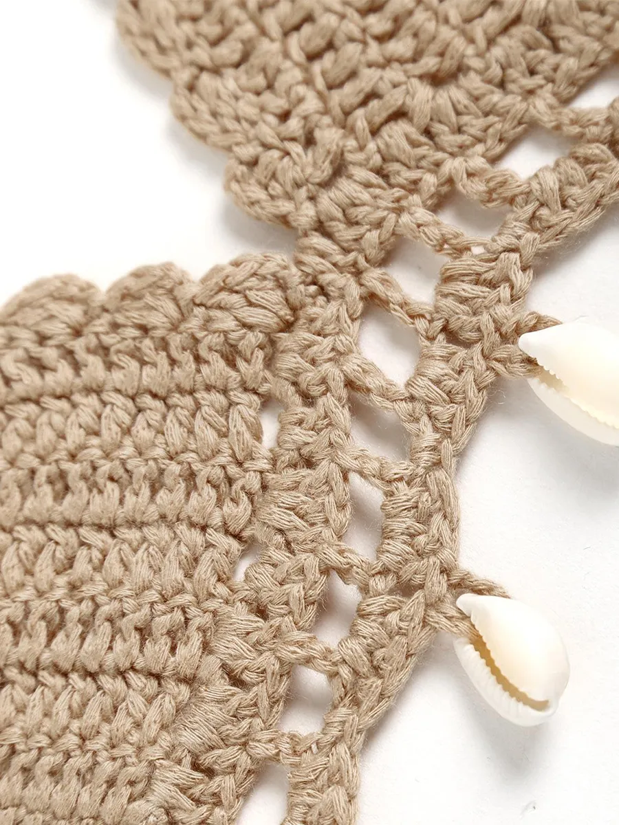 Bohemian Shell Tassel Weave