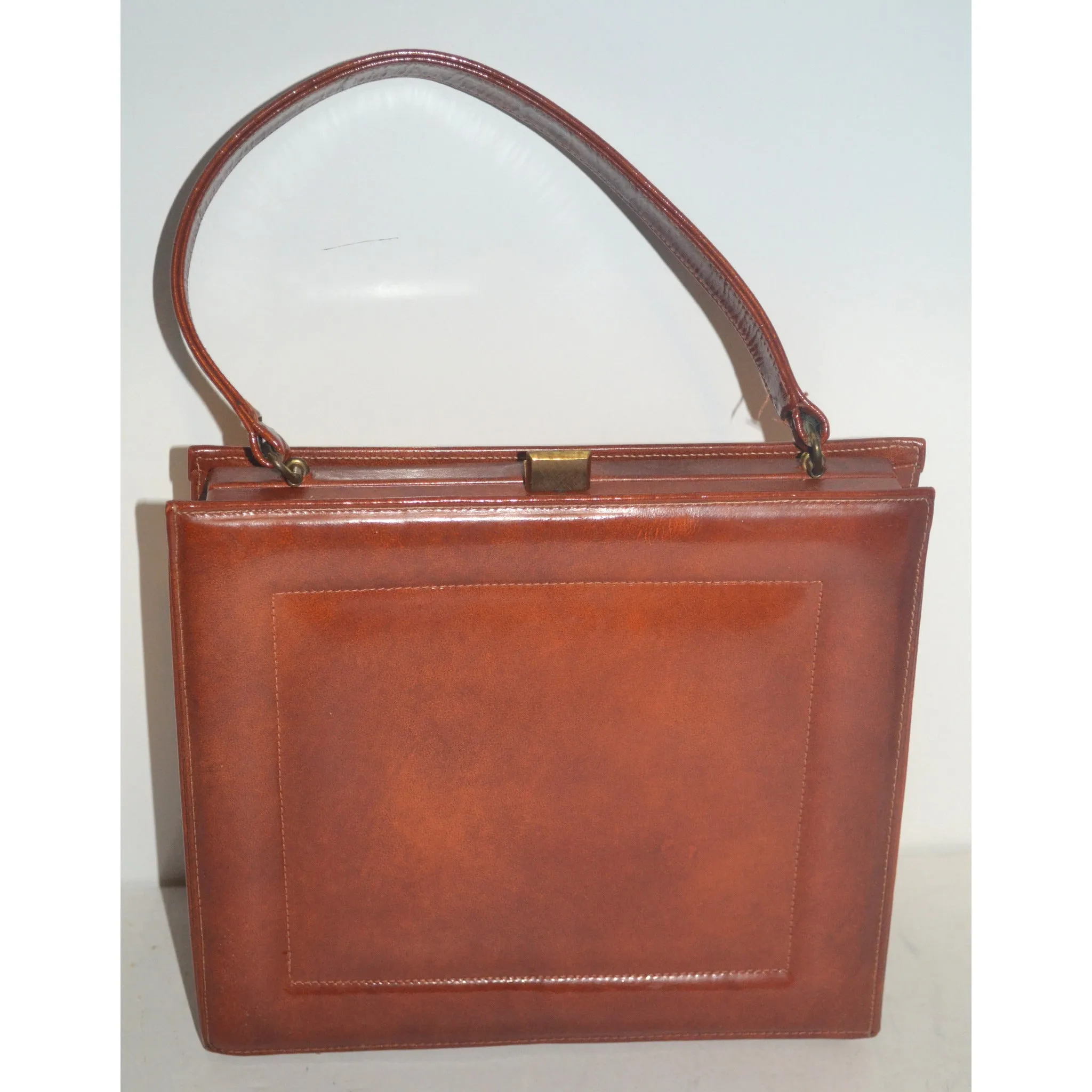 Brown Leather Purse By Viki Original
