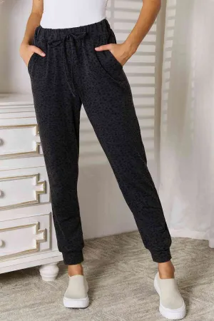 Brynn Basic Bae Leopard Print Joggers with Pockets