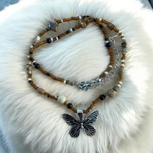 Butterfly beaded Necklace