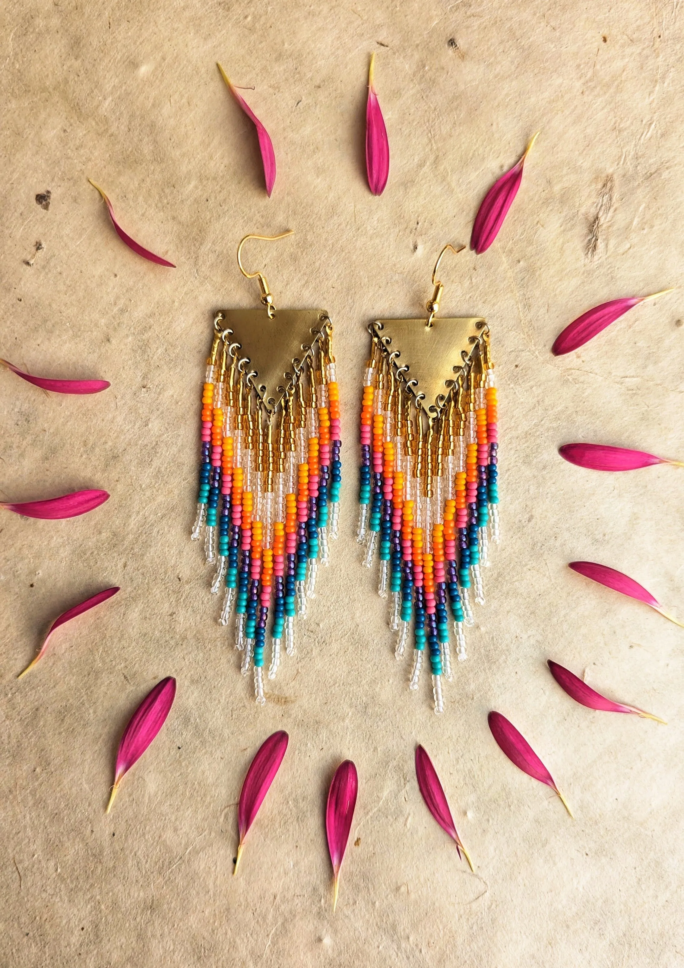 California Dreaming Seed Bead Earrings